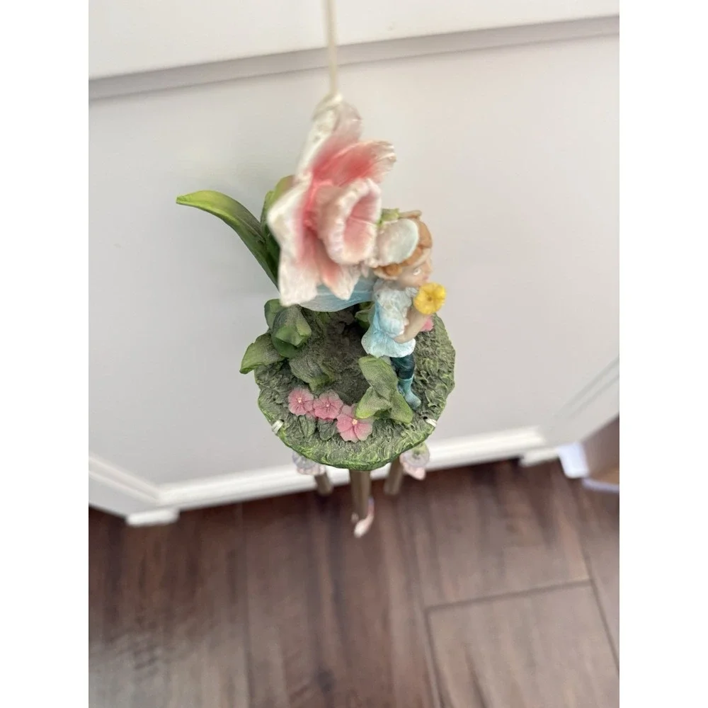 Fantasy Fairy Wind Chime Resin & Metal Garden Patio Pixies Tribal Fairy Elf